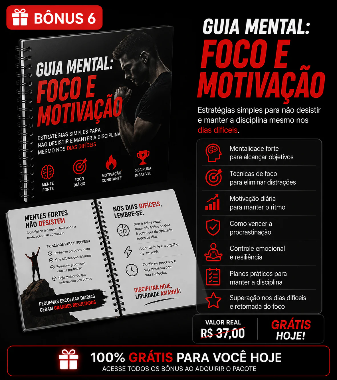 Bônus 6 — Guia Mental: Foco e Motivação